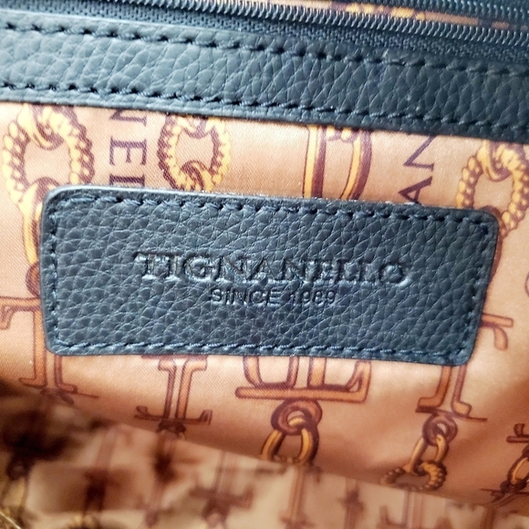 Tignanello Since 1989 Genuine Leather Black Shoulder Bag - Picture 11 of 15